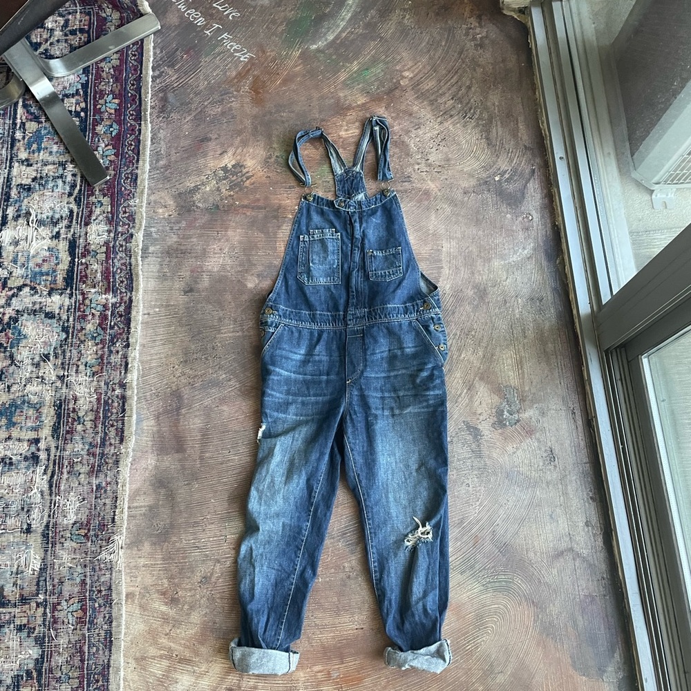 H&M Dark blue denim overalls